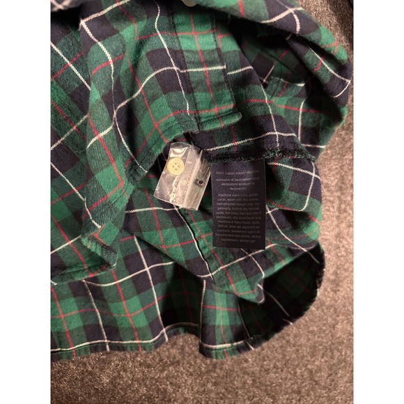 Tommy Hilfiger Men's Green Plaid Long Sleeve Button Up Shirt Size L - Picture 7 of 8
